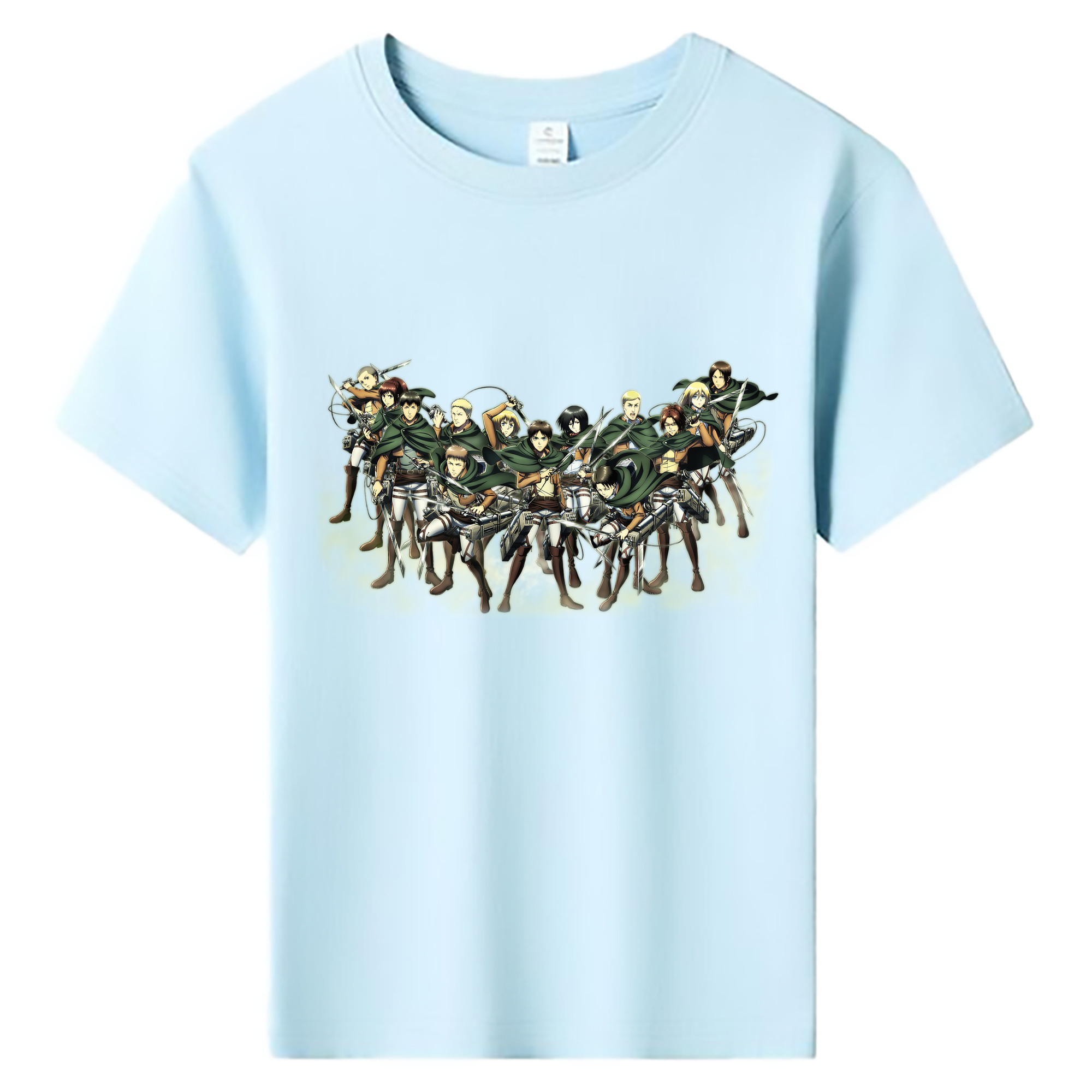 （画像用） 進撃の巨人 Attack on Titan 綿100％キッズTシャツ（フロントプリント）